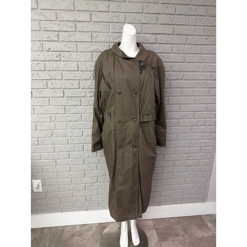 Vintage Raingear Women’s Double Breasted Trench Coat with Removable Lining Size6
